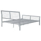 Cooper Metal Twin Open Frame Bed Silver