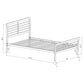 Cooper Metal Twin Open Frame Bed Silver