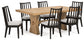 Galliden Dining Table and 6 Chairs