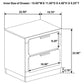 Caraway 2-drawer Nightstand White