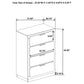 Caraway 4-drawer Bedroom Chest Black