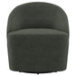 Leon Upholstered Accent Swivel Barrel Chair Hunter Green