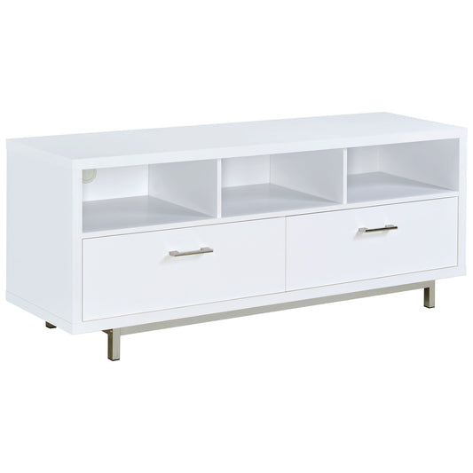 Casey 2-drawer Engineered Wood 60" TV Stand White