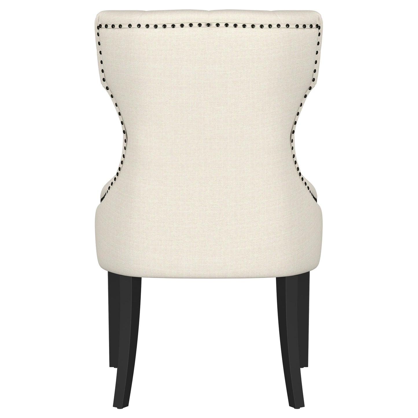 Baney Fabric Upholstered Dining Side Chair Beige and Black