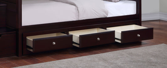Elliott 3-drawer Wood Under Bed Storage Cappuccino