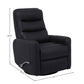 HERCULES - BLACK MANUAL SWIVEL GLIDER RECLINER
