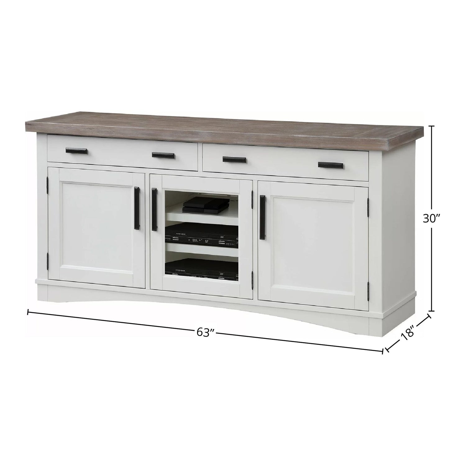 AMERICANA MODERN - COTTON 63 IN. TV CONSOLE