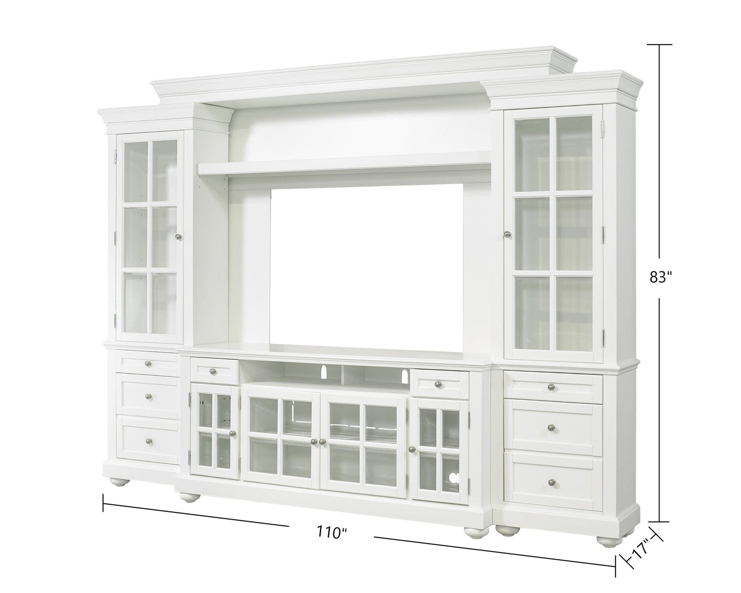 CAPE COD 4-PIECE 63" ENTERTAINMENT WALL