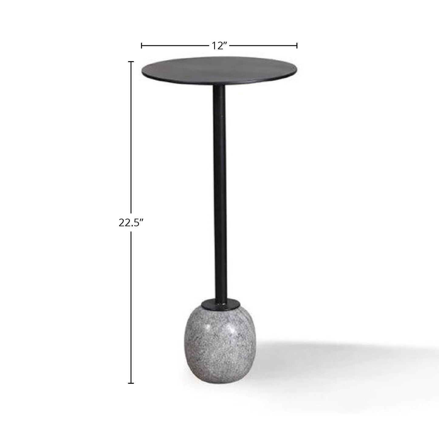 CROSSINGS SERENGETI ACCENT TABLE (MADE OF IRON & MARBLE)