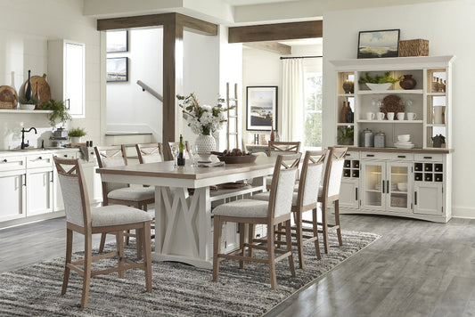 Americana Modern Dining Island Counter Height Set