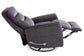 GEMINI - CAPRI CHARCOAL MANUAL SWIVEL RECLINER