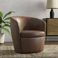 BAROLO - VINTAGE BROWN SWIVEL CLUB CHAIR