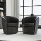 BAROLO - VINTAGE SLATE SWIVEL CLUB CHAIR