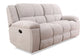 BUSTER - OPAL TAUPE MANUAL DUAL RECLINING SOFA
