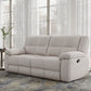 BUSTER - OPAL TAUPE MANUAL DUAL RECLINING SOFA