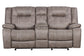 BLAKE - DESERT TAUPE MANUAL CONSOLE LOVESEAT