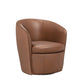 BAROLO - VINTAGE WHISKEY SWIVEL CLUB CHAIR