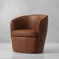 BAROLO - VINTAGE WHISKEY SWIVEL CLUB CHAIR