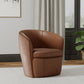 BAROLO - VINTAGE WHISKEY SWIVEL CLUB CHAIR