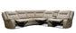 BLAKE - DESERT TAUPE 6PC MODULAR RECLINING SECTIONAL WITH CONSOLE