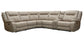 BLAKE - DESERT TAUPE 6PC MODULAR RECLINING SECTIONAL WITH CONSOLE