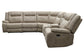 BLAKE - DESERT TAUPE 6PC MODULAR RECLINING SECTIONAL WITH CONSOLE