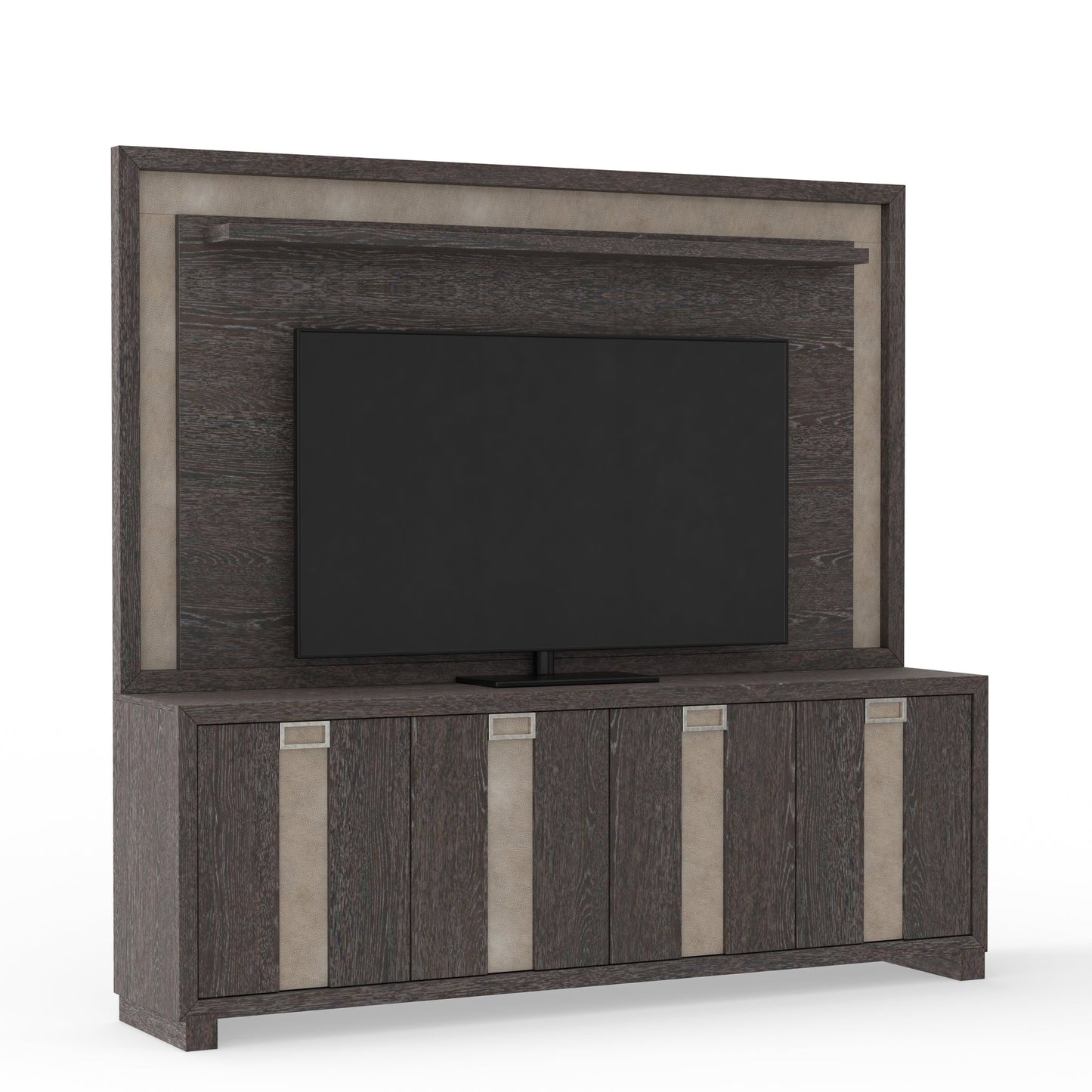 ASCENT 90 IN. TV CONSOLE WITH HUTCH AND BACK PANEL