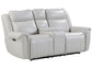 ATLANTIS - WHISPER IVORY POWER ZERO GRAVITY CONSOLE LOVESEAT