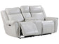 ATLANTIS - WHISPER IVORY POWER ZERO GRAVITY CONSOLE LOVESEAT