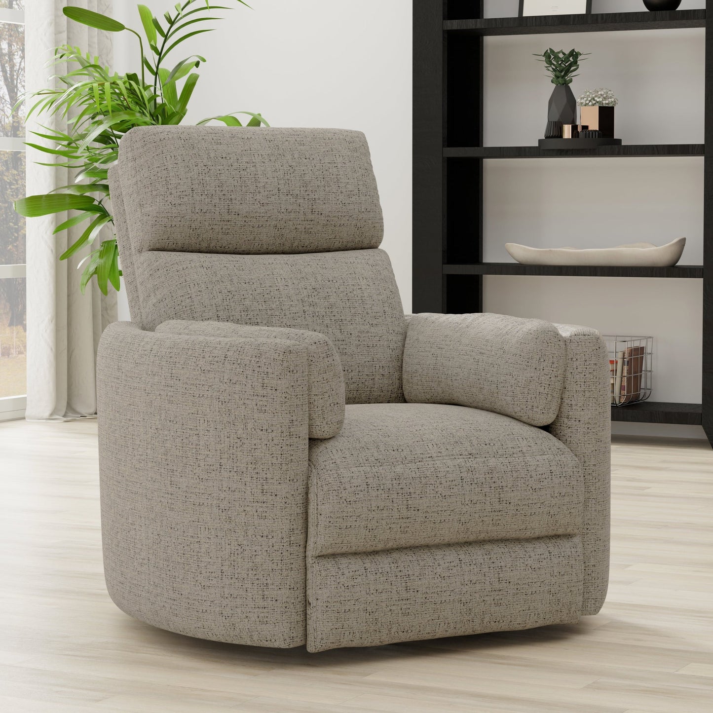 RADIUS - BURLAP MANUAL SWIVEL GLIDER RECLINER