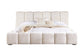 ESCAPE KING UPHOLSTERED BED - FLUFFY RIVER ROCK