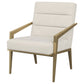 Kirra Upholstered Metal Arm Accent Chair Cream