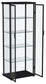 Aero 4-shelf Display Curio Cabinet with LED Lighting Black