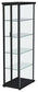 Aero 4-shelf Display Curio Cabinet with LED Lighting Black