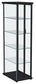 Aero 4-shelf Display Curio Cabinet with LED Lighting Black