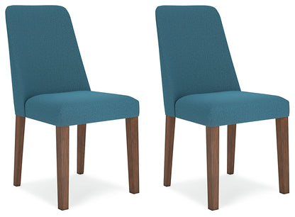 2 teal upholstered dining chairs