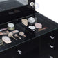 Acena 7-drawer Vanity Set with Lighting Black High Gloss