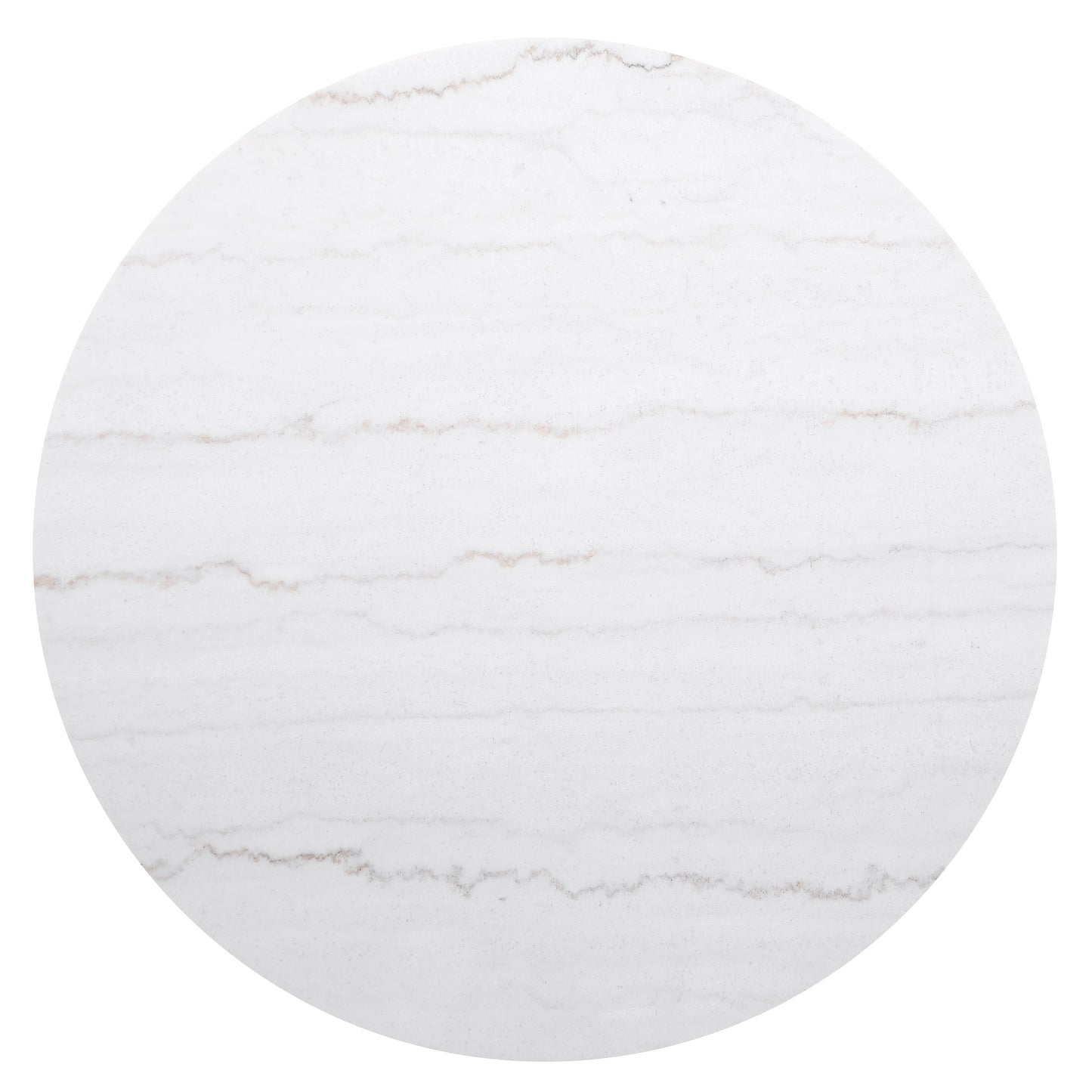 Jason Round Marble Top Coffee Table White and Charcoal