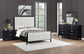 Brookmead 4-piece Upholstered Cal King Bedroom Set Black