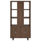 Maddox 71-inch 3-shelf Cabinet Bookcase Walnut