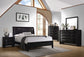 Briana 8-drawer Dresser with Mirror Black