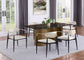 Bradbury Fabric Upholstered Dining Arm Chair Beige (Set of 2)