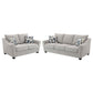 Tomkins 2-piece Boucle Upholstered Sofa Set Light Grey