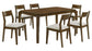 Almonte 7-piece 59-inch Rectangular Dining Set Dark Brown
