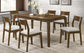Almonte 7-piece 59-inch Rectangular Dining Set Dark Brown