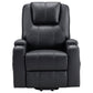 Armstrong Upholstered Power Lift Massage Recliner Espresso