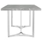 Sterling 72-inch Rectangular Dining Table Grey Faux Marble