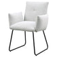 Ackland Upholstered Dining Arm Chair Light Grey (Set of 2)