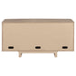 Kailani 4-door Cane Sideboard Buffet Cabinet Beige Oak