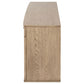 Kailani 4-door Cane Sideboard Buffet Cabinet Beige Oak
